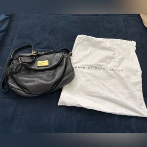 Marc by Marc Jacobs Black pebbled Leather Shoulder/crossbody Bag with dust bag